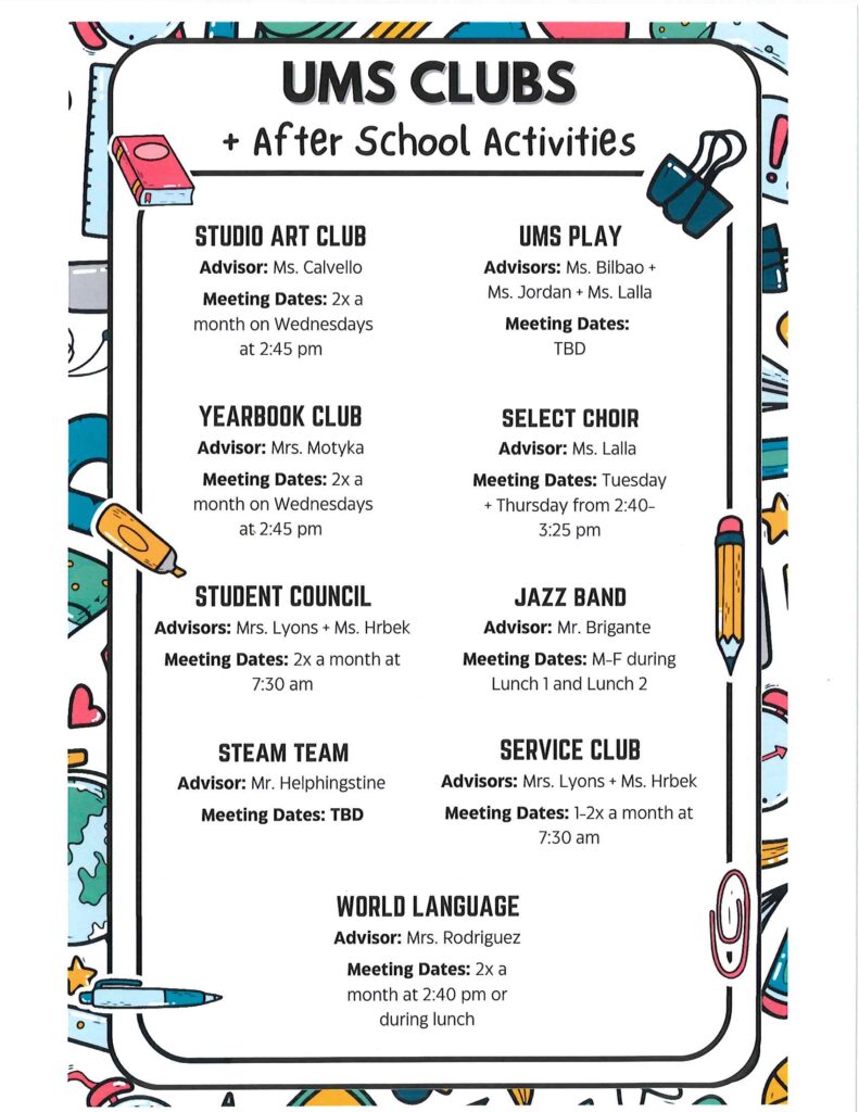 UMS Club Flyer